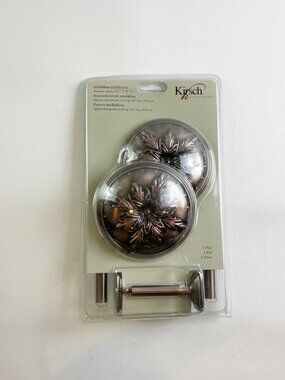 Kirsch Medallion Holdbacks Brushed Copper 1 Pair K34